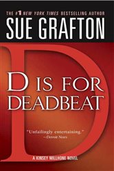 Book cover: "D" is for Deadbeat (Book 4 of Kinsey Millhone Alphabet Mysteries) by Sue Grafton (preview)