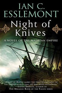 Book cover: Night of Knives (Book 1 of Novels of the Malazan Empire) by Ian C. Esslemont (preview)