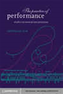 Book cover: The Practice of Performance, edited by John Rink (preview)