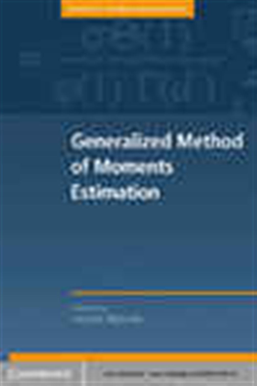 Generalized Method of Moments Estimation by Laszlo Matyas (ebook)