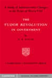 Book cover: Tudor Revolution in Government, by Elton (preview)