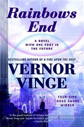 Book cover: Rainbows End, by Vernor Vinge (preview)