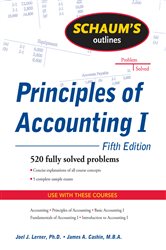 Book cover: Schaum's Outline of Principles of Accounting I, Fifth Edition, by Joel J. Lerner (preview)