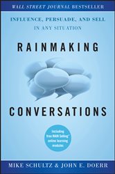 Book cover: Rainmaking Conversations, by Mike Schultz (preview)