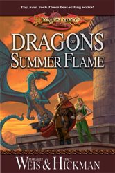 Book cover: Dragons of Summer Flame (Book 4 of Chronicles) by Margaret Weis (preview)