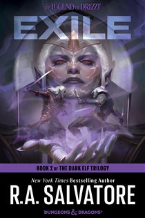 Book cover: Exile (Book 2 of The Legend of Drizzt) by R.A. Salvatore (preview)