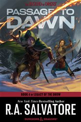 Book cover: Passage to Dawn (Book 10 of The Legend of Drizzt) by R.A. Salvatore (preview)