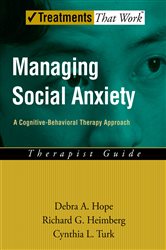 Book cover: Managing Social Anxiety, by Debra A. Hope (preview)