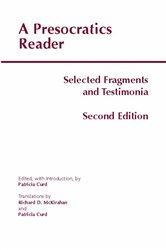 Book cover: A Presocratics Reader, edited by Patricia Curd (preview)