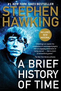 Book cover: A Brief History of Time, by Stephen Hawking (preview)