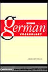 Book cover: Using German Vocabulary, by Sarah M. B. Fagan (preview)
