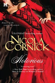 Book cover: Notorious, by Nicola Cornick (preview)