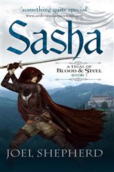 Book cover: Sasha, by Joel Shepherd (preview)