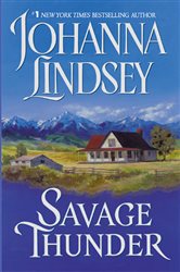 Book cover: Savage Thunder (Book 2 of Wyoming-Western Series) by Johanna Lindsey (preview)