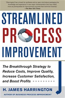 Book cover: Streamlined Process Improvement, by H. James Harrington (preview)