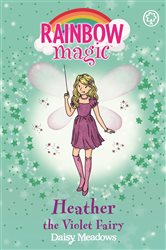 Book cover: Heather the Violet Fairy (Book 7 of Rainbow Magic) by Daisy Meadows (preview)