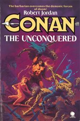 Book cover: Conan The Unconquered, by Robert Jordan (preview)