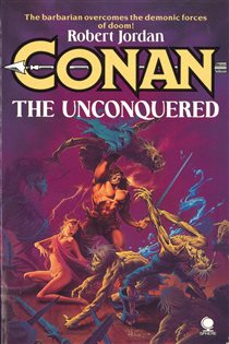 Book cover: Conan The Unconquered, by Robert Jordan (preview)