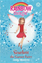Book cover: Scarlett the Garnet Fairy (Book 2 of Rainbow Magic) by Daisy Meadows (preview)