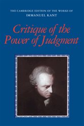 Book cover: Critique of the Power of Judgment, by Immanuel Kant (preview)