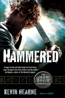 Book cover: Hammered (Book 03 of The Iron Druid Chronicles) by Kevin Hearne (preview)
