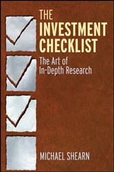 Book cover: The Investment Checklist, by Michael Shearn (preview)