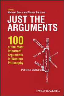 Book cover: Just the Arguments, edited by Michael Bruce (preview)