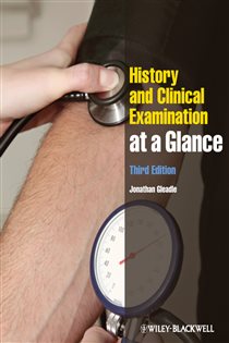 Book cover: History and Clinical Examination at a Glance, by Jonathan Gleadle (preview)