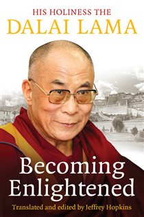 Book cover: Becoming Enlightened, by Dalai Lama (preview)