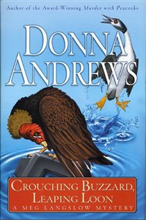 Book cover: Crouching Buzzard, Leaping Loon (Book 4 of Meg Langslow Mysteries) by Donna Andrews (preview)