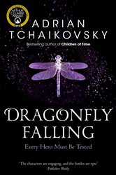 Book cover: Dragonfly Falling (Book 2 of Shadows of the Apt) by Adrian Tchaikovsky (preview)