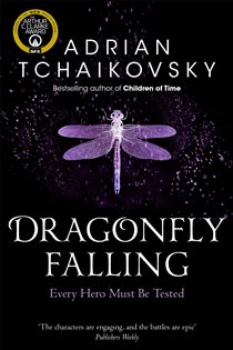 Book cover: Dragonfly Falling (Book 2 of Shadows of the Apt) by Adrian Tchaikovsky (preview)