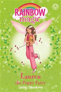 Book cover: Lauren The Puppy Fairy (Book 4 of Rainbow Magic) by Daisy Meadows (preview)