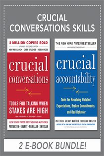 Book cover: Crucial Conversations Skills, by Kerry Patterson (preview)