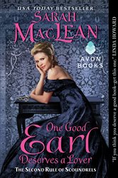 Book cover: One Good Earl Deserves a Lover (Book 2 of Rules of Scoundrels) by Sarah MacLean (preview)