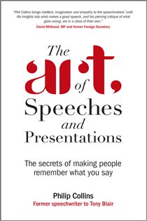 Book cover: The Art of Speeches and Presentations, by Philip Collins (preview)