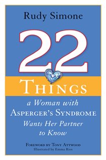 Book cover: 22 Things a Woman with Asperger's Syndrome Wants Her Partner to Know, illustrated by Emma Rios (preview)