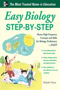 Book cover: Easy Biology Step-by-Step, by Nichole Vivion (preview)