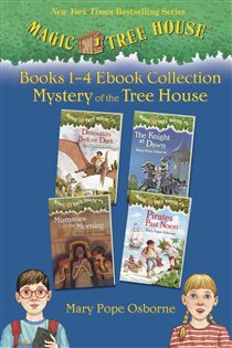 Book cover: Magic Tree House Books 1-4 Ebook Collection, by Mary Pope Osborne (preview)