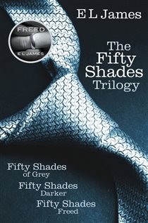 Book cover: Fifty Shades Trilogy: Fifty Shades of Grey / Fifty Shades Darker / Fifty Shades Freed, by E L James (preview)