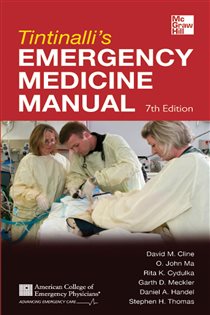 Book cover: Tintinalli's Emergency Medicine Manual 7/E, by David M. Cline (preview)