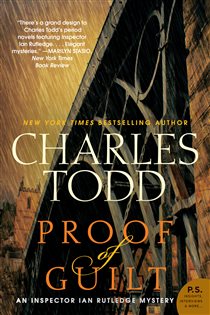 Book cover: Proof of Guilt (Book 15 of Inspector Ian Rutledge Mysteries) by Charles Todd (preview)