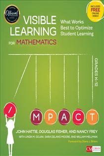 Book cover: Visible Learning for Mathematics, Grades K-12, by John Hattie (preview)