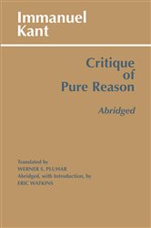 Book cover: Critique of Pure Reason, Abridged, by Immanuel Kant (preview)