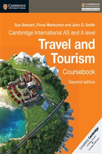Book cover: Cambridge International AS and A Level Travel and Tourism Coursebook Digital Edition, by Sue Stewart (preview)