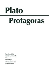Book cover: Protagoras, by Plato (preview)