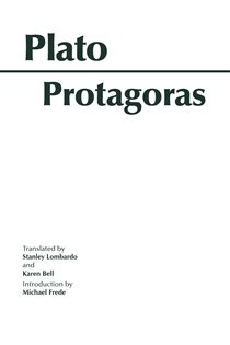 Book cover: Protagoras, by Plato (preview)