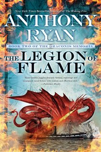 Book cover: The Legion of Flame (Book 2 of The Draconis Memoria) by Anthony Ryan (preview)