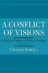 Book cover: A Conflict of Visions, by Thomas Sowell (preview)