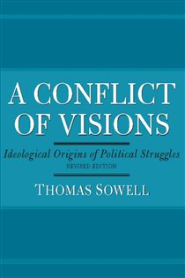 Book cover: A Conflict of Visions, by Thomas Sowell (preview)